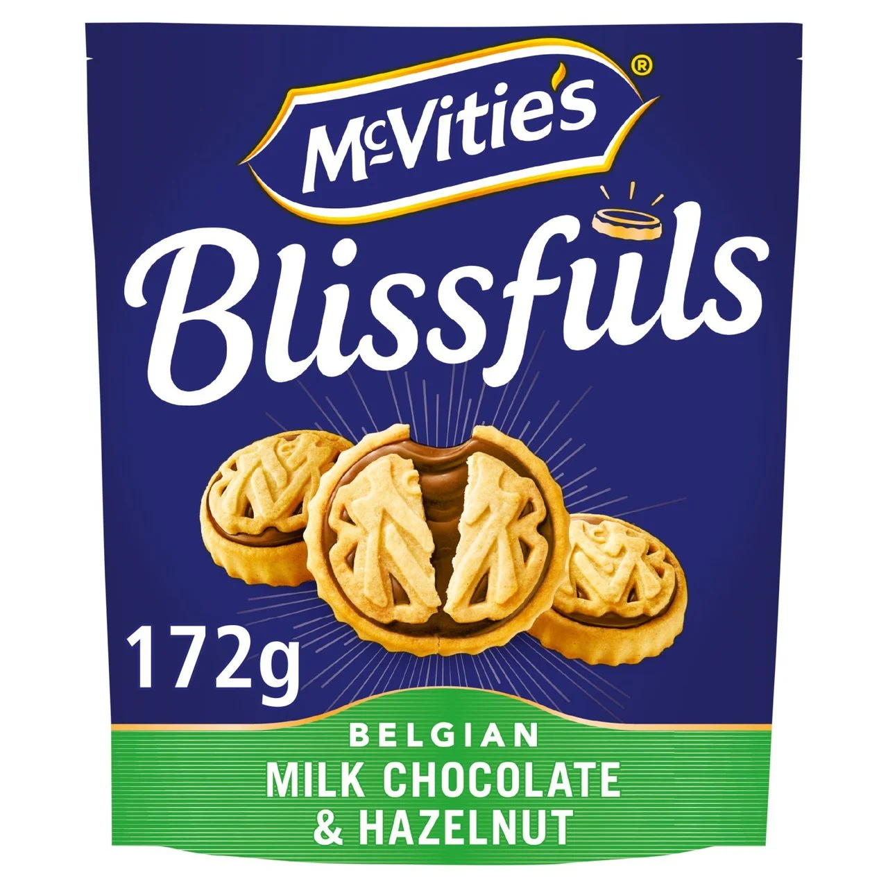 Mcvities blissfuls chocolate & hazelnut