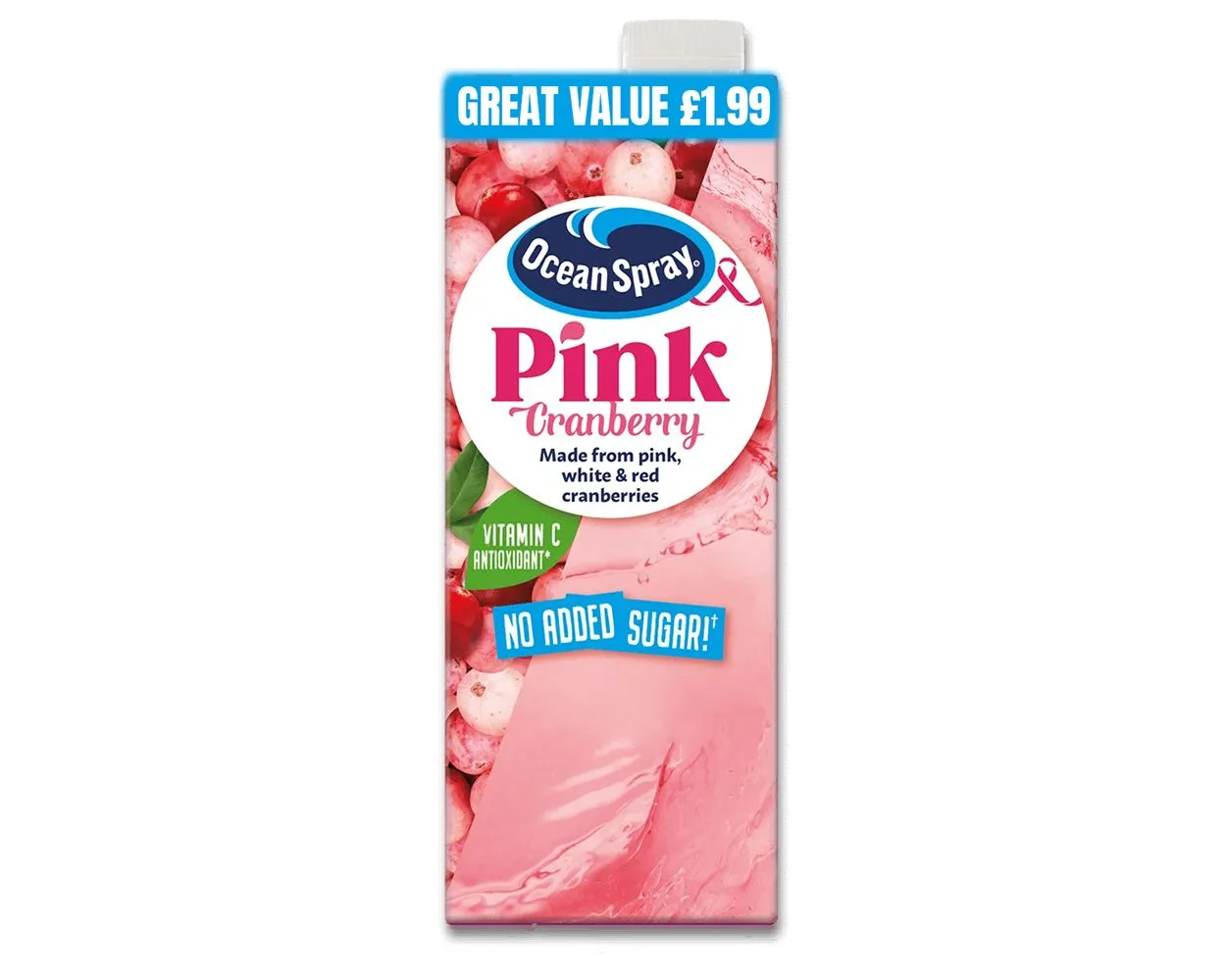 Ocean spray cranberry & strawberry pm £1.99