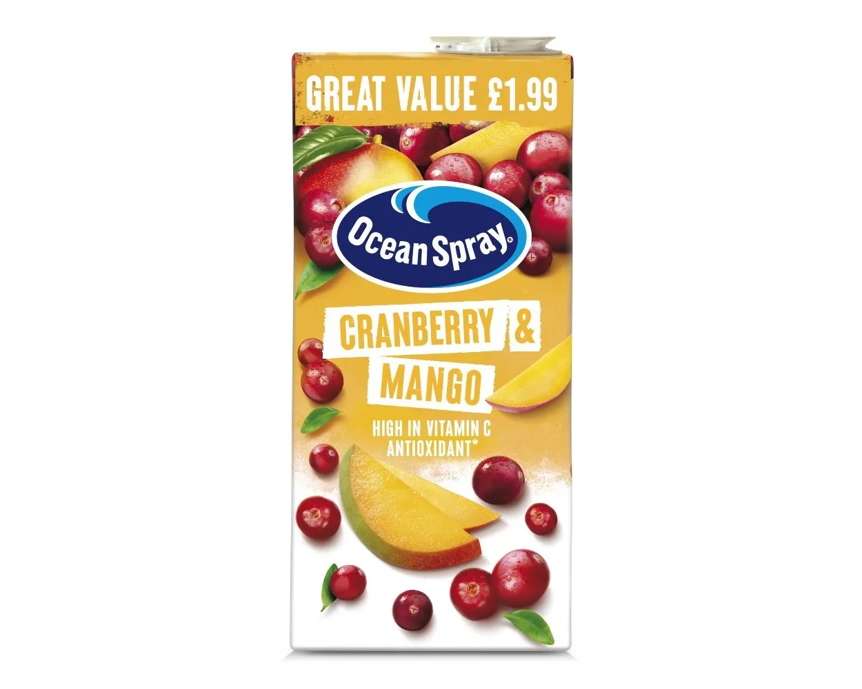 Ocean spray cranberry & mango pm £1.99