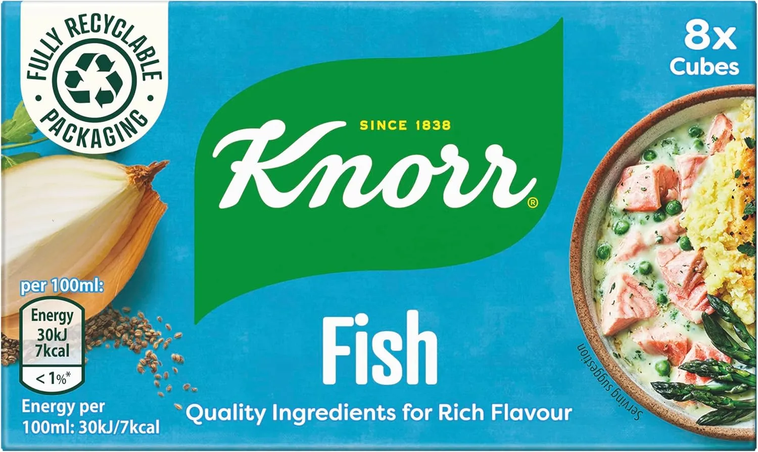 Knorr stock cubes fish 8s