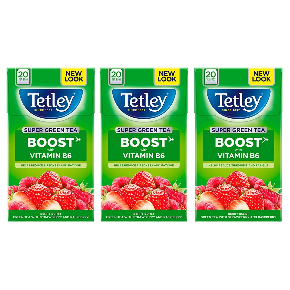 Tetley Super Green Boost Strw/rasp 4x20x2g