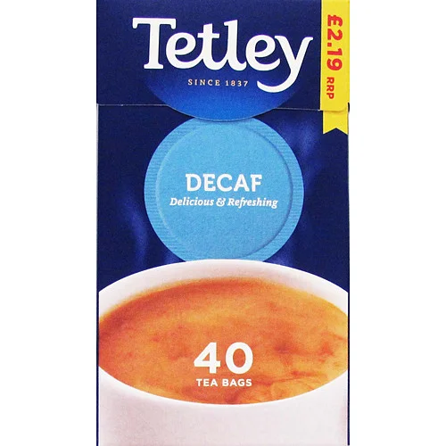 Tetley decaf teabags pmp£2.19