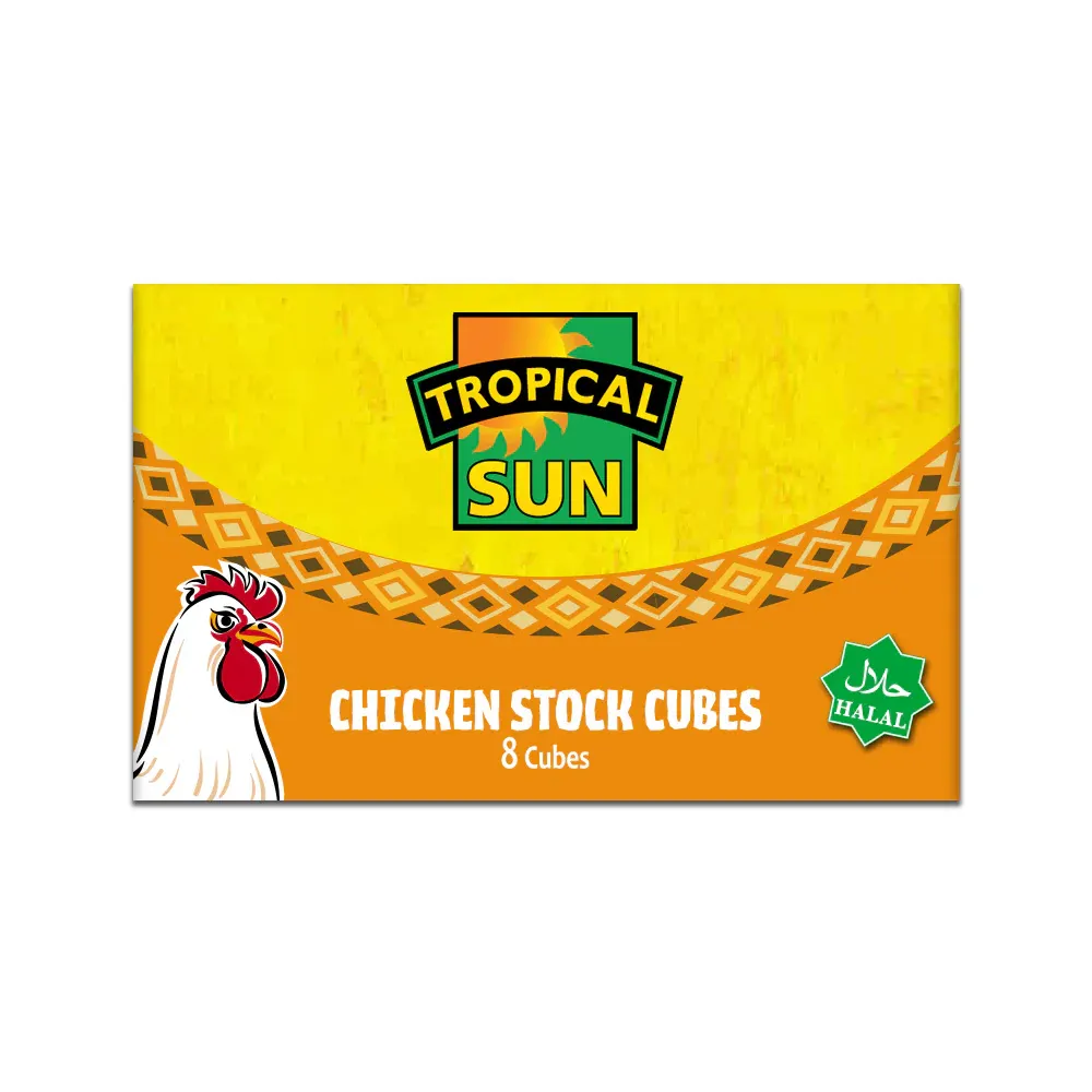 Tropical sun chicken cubes