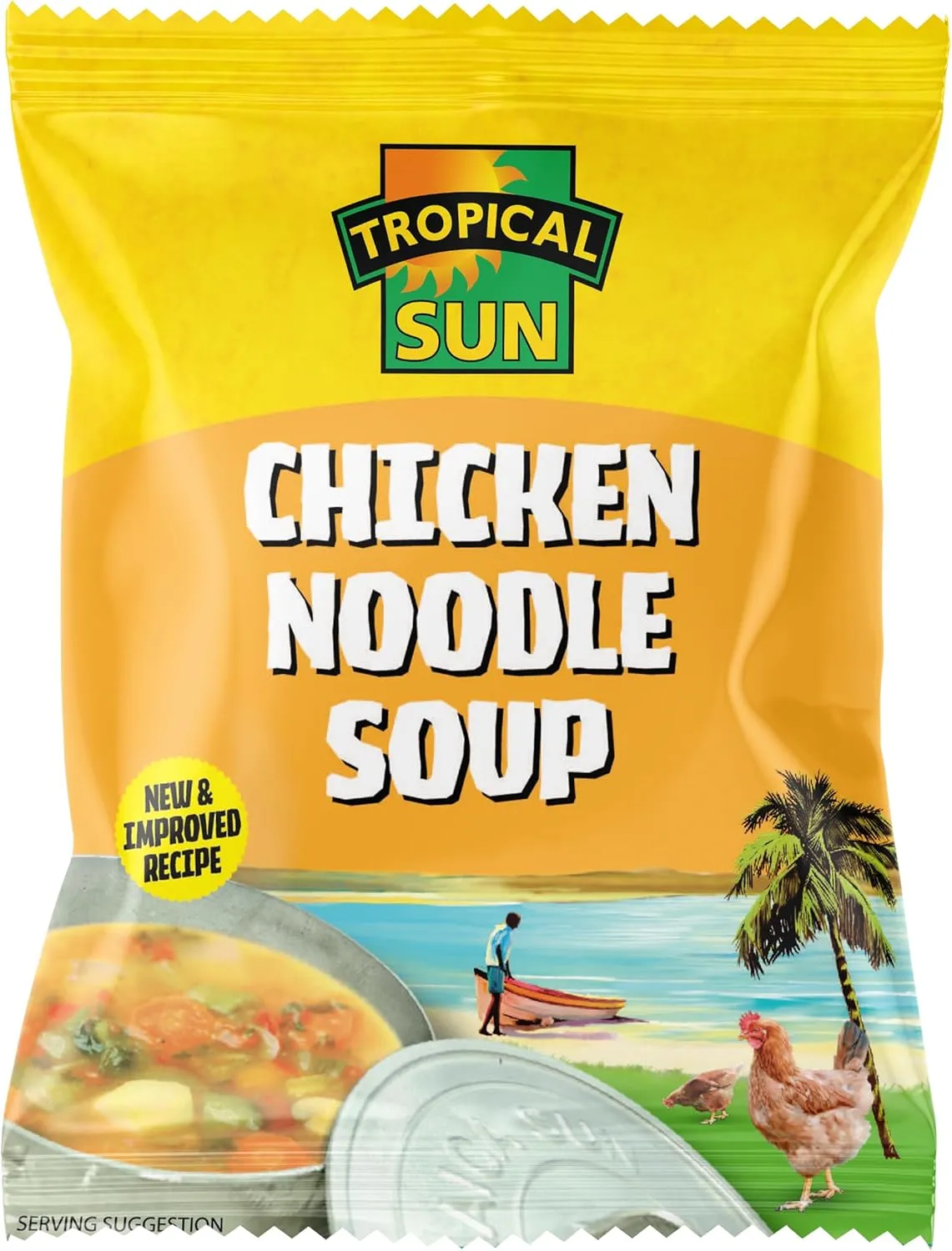 Tropical sun chicken noodle soup single