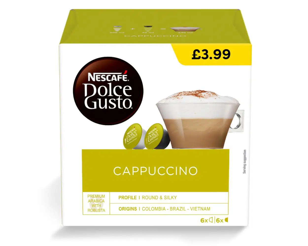 Nescafe Docle Gusto Cappuccino 12s PM £3.99