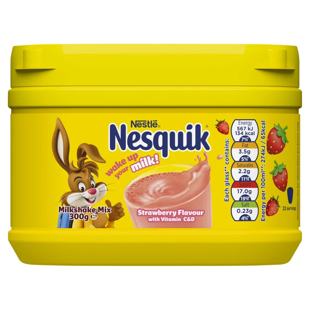 Nesquik strawberry milkshake
