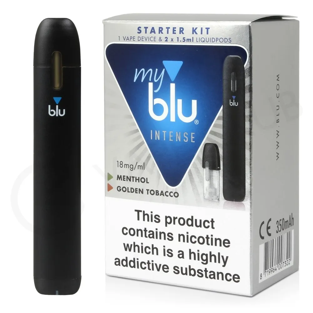 My blu intense device & 2 pods tobacco & menthol