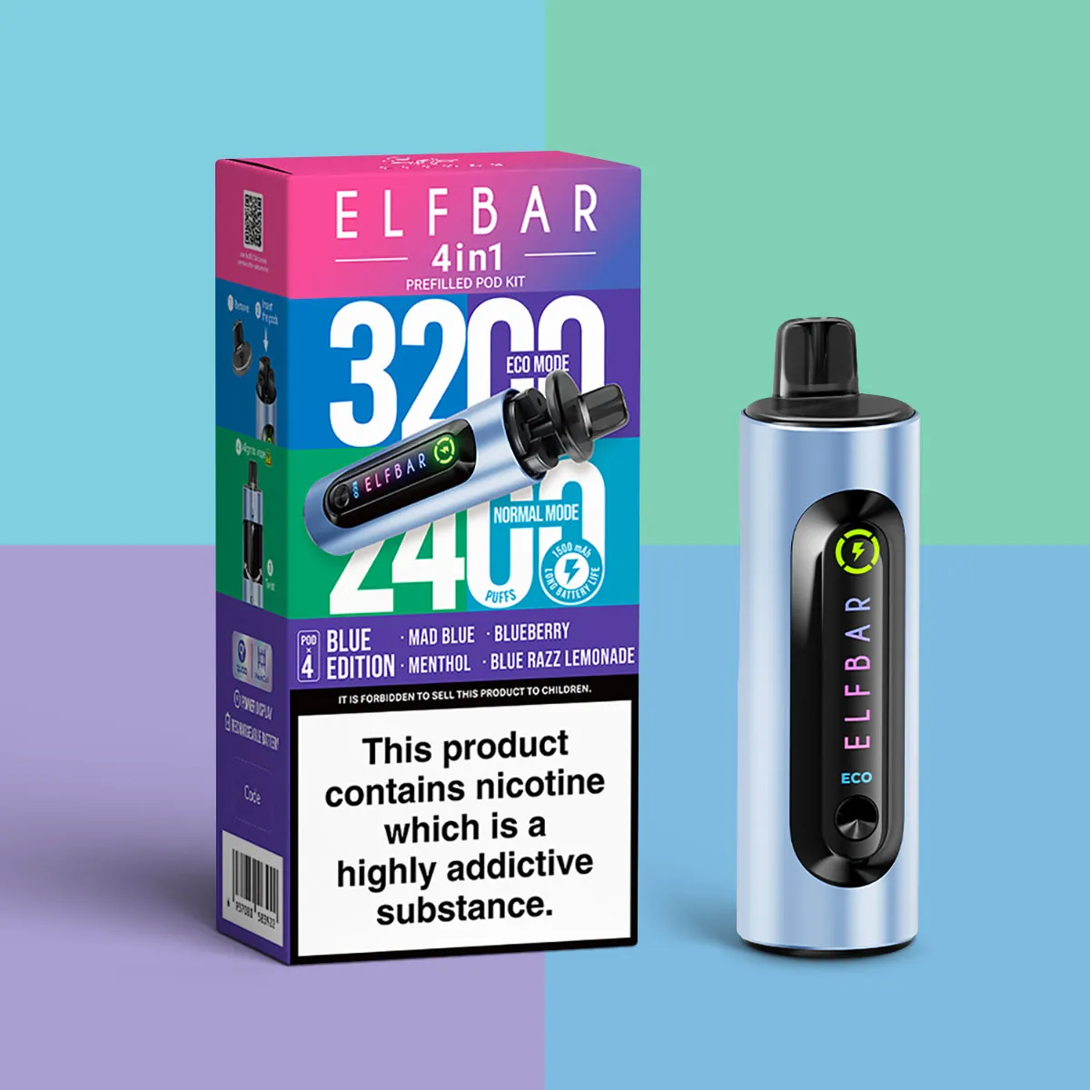 Elfbar 4 In 1 Blue Edition Kit