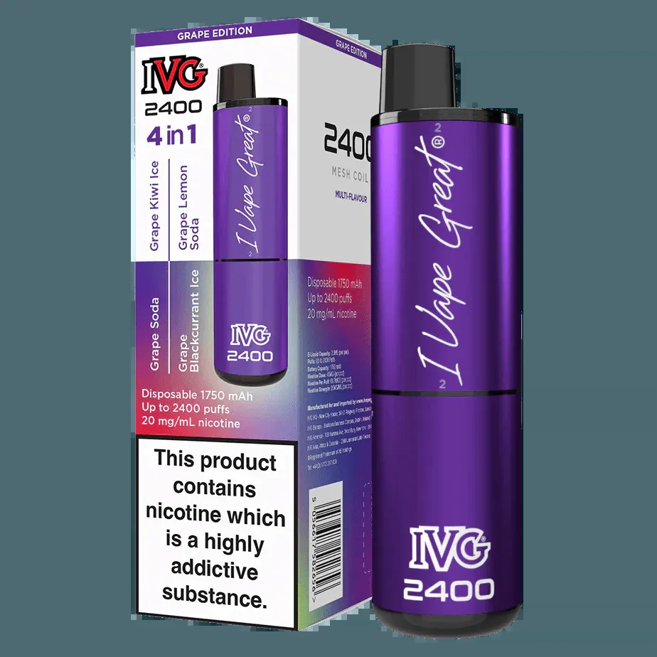 Ivg 2400 grape edition kit