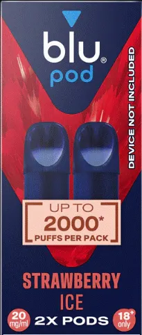 Blu bar strawberry ice pods