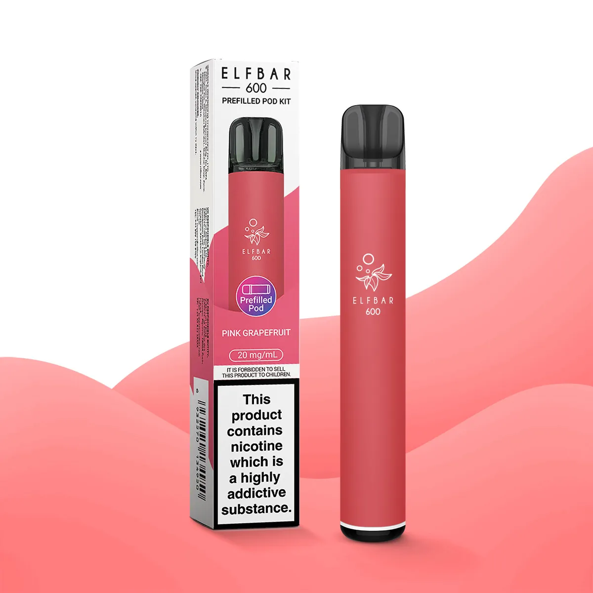 Elfbar 600 pink grapefruit pod