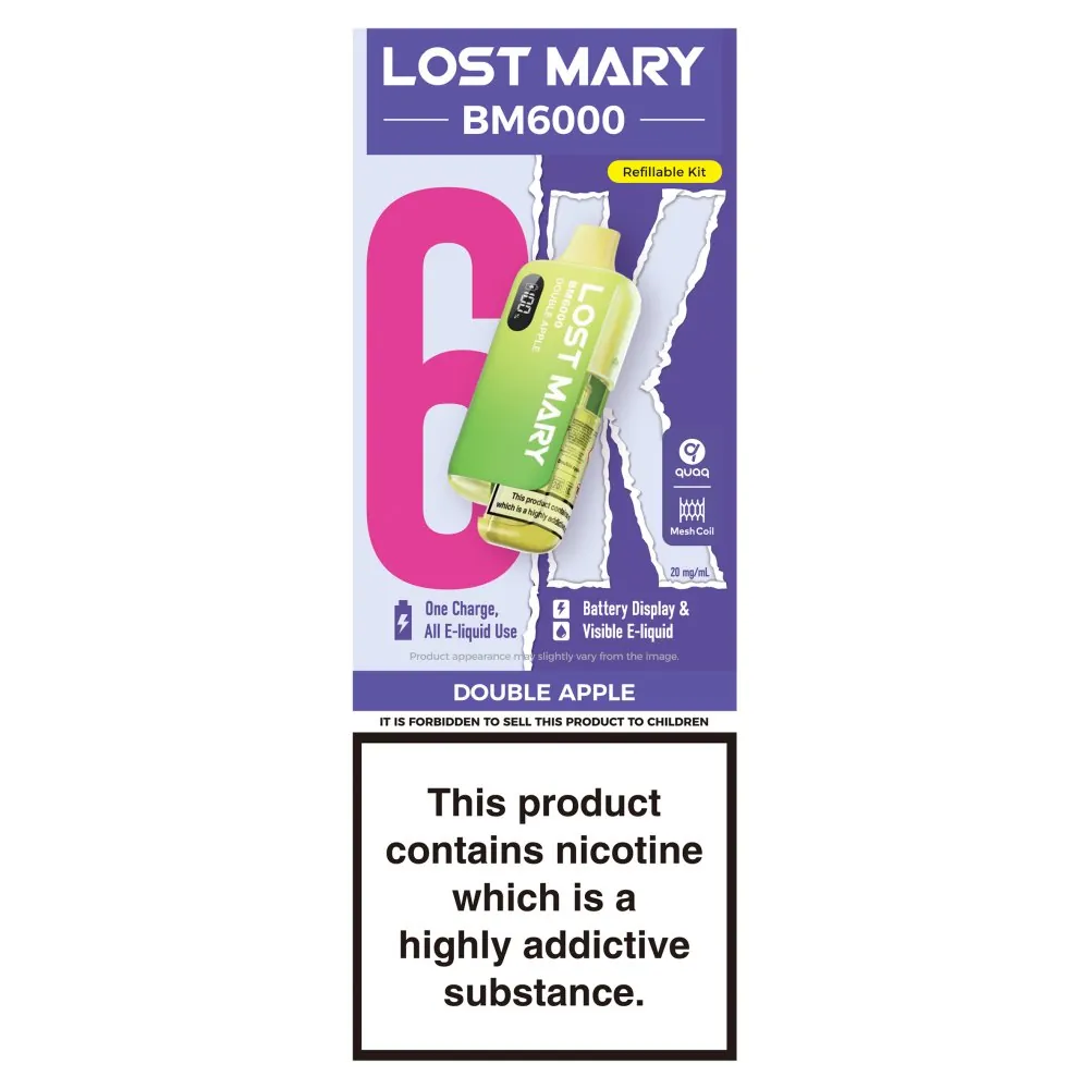 Lost mary bm6000 double apple pod