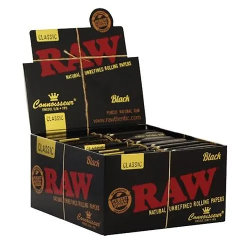 Raw black connoisseur 24pk