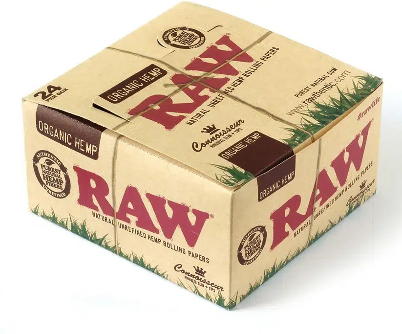 Raw connoisseur organic hemp king size slim