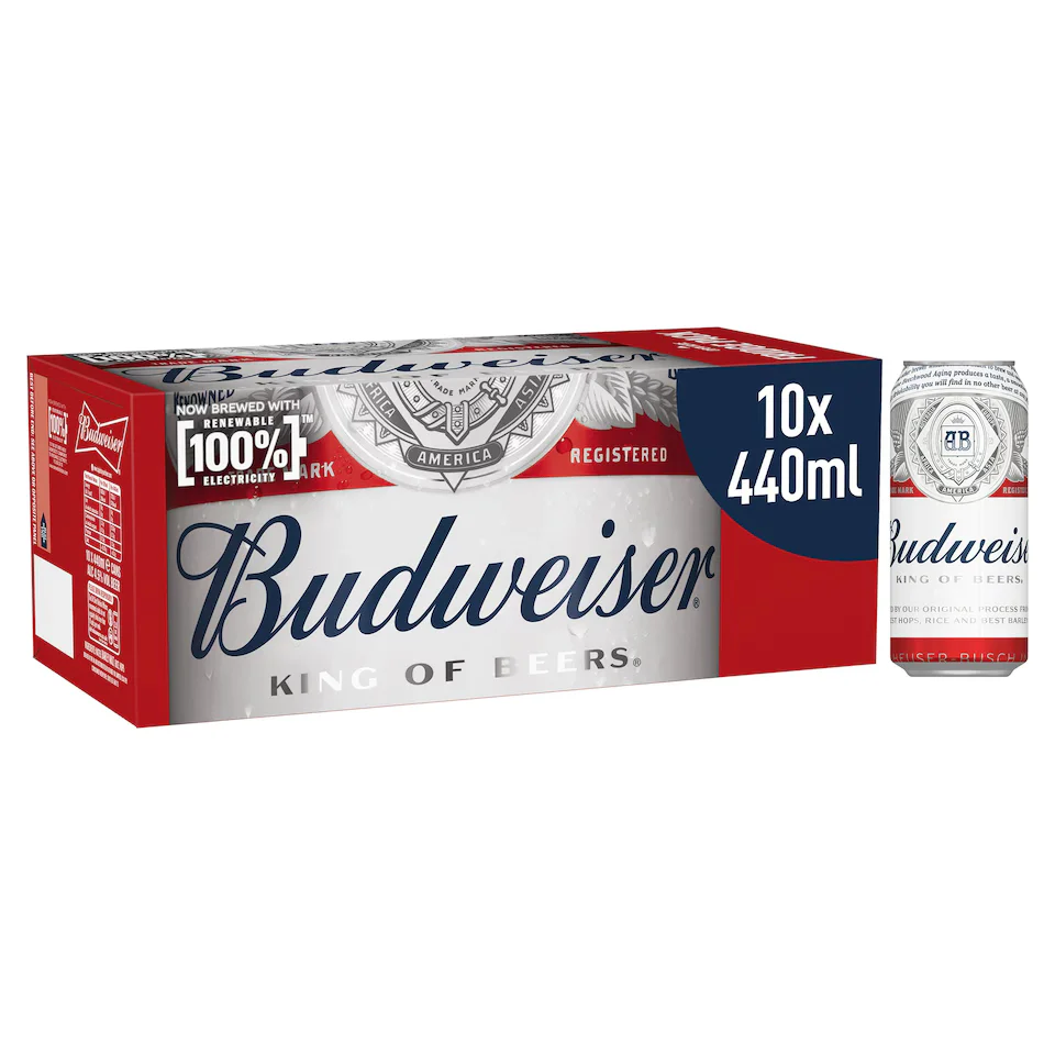 Budweiser cans 10pack