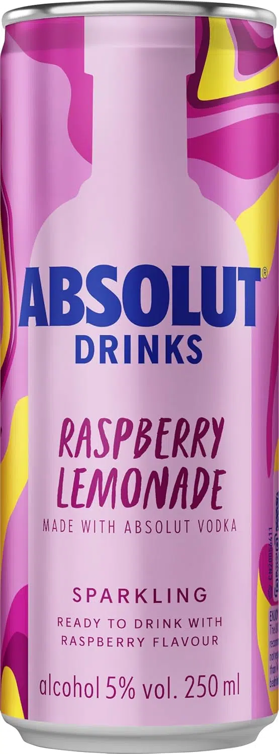 Absolut Vodka Raspberry&lemon Can