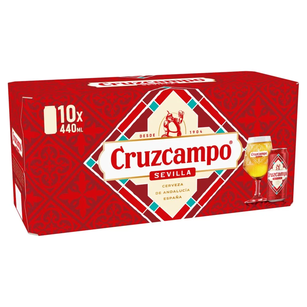 Cruzcampo lager can