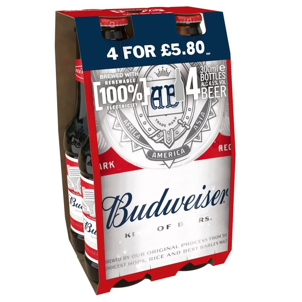 Budweiser nrb 4pack pmâ£5.80