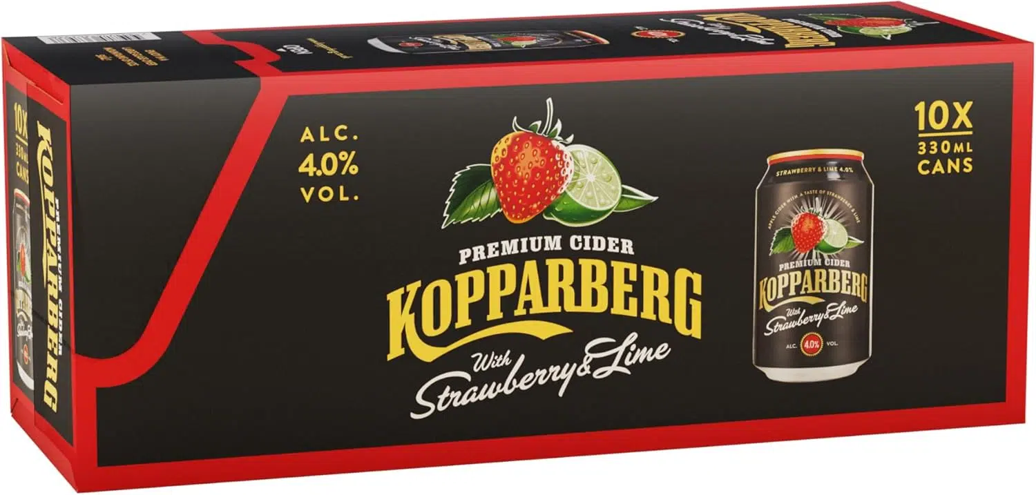 Kopparberg Cider Straw & Lime Cans