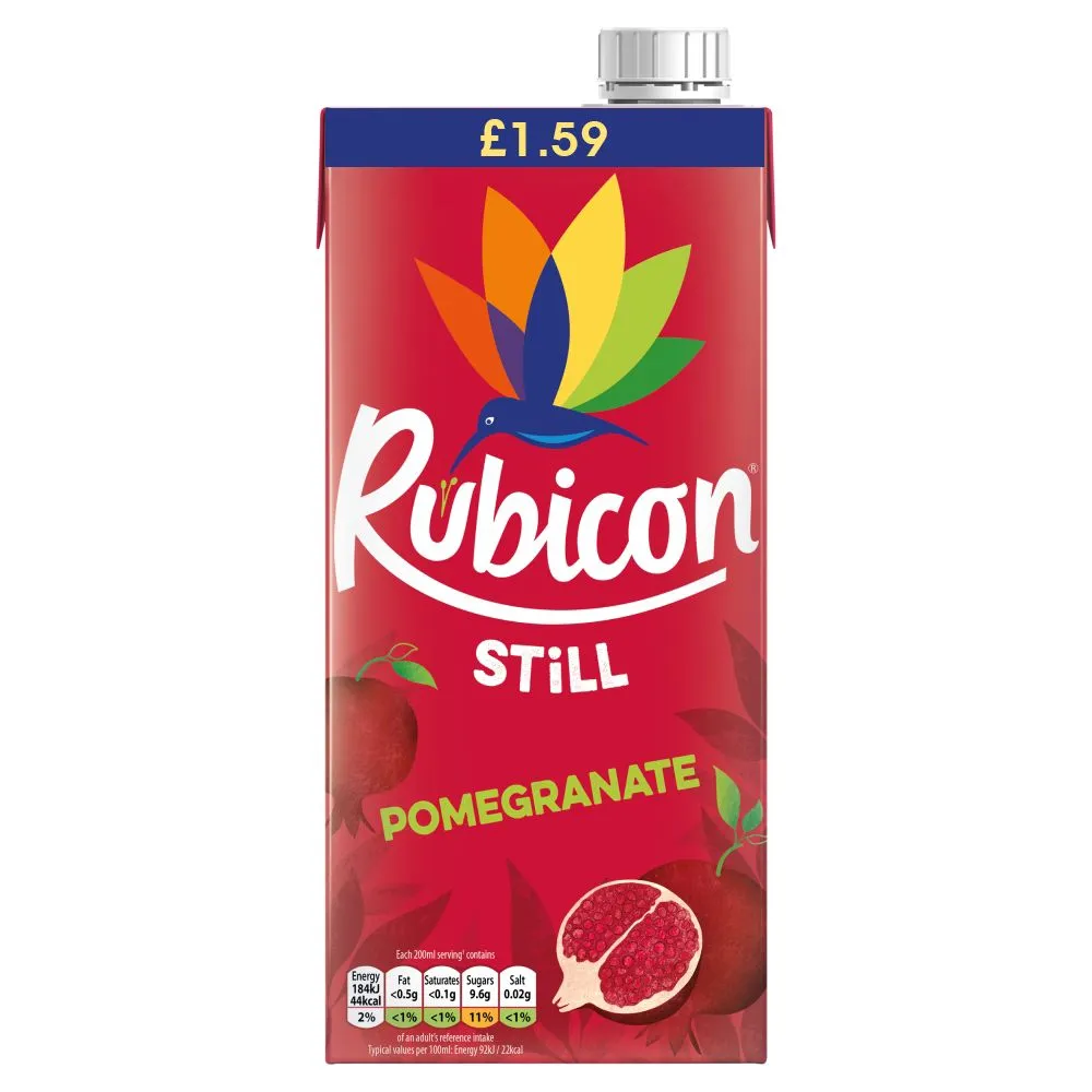 Rubicon still pomegranate juice pmp£1.59