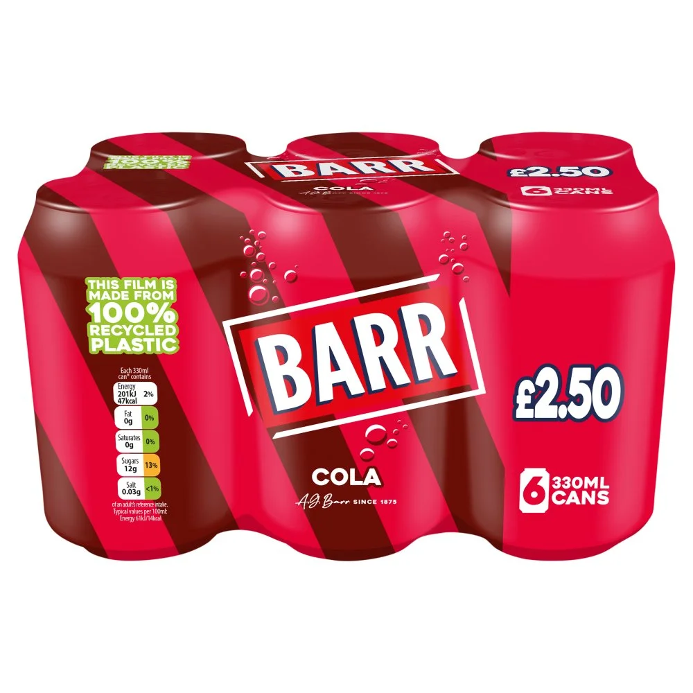 Barr cola 6 pack pmp£2.50
