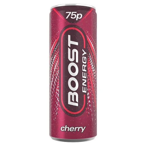 Boost energy cherry can pmp£0.75