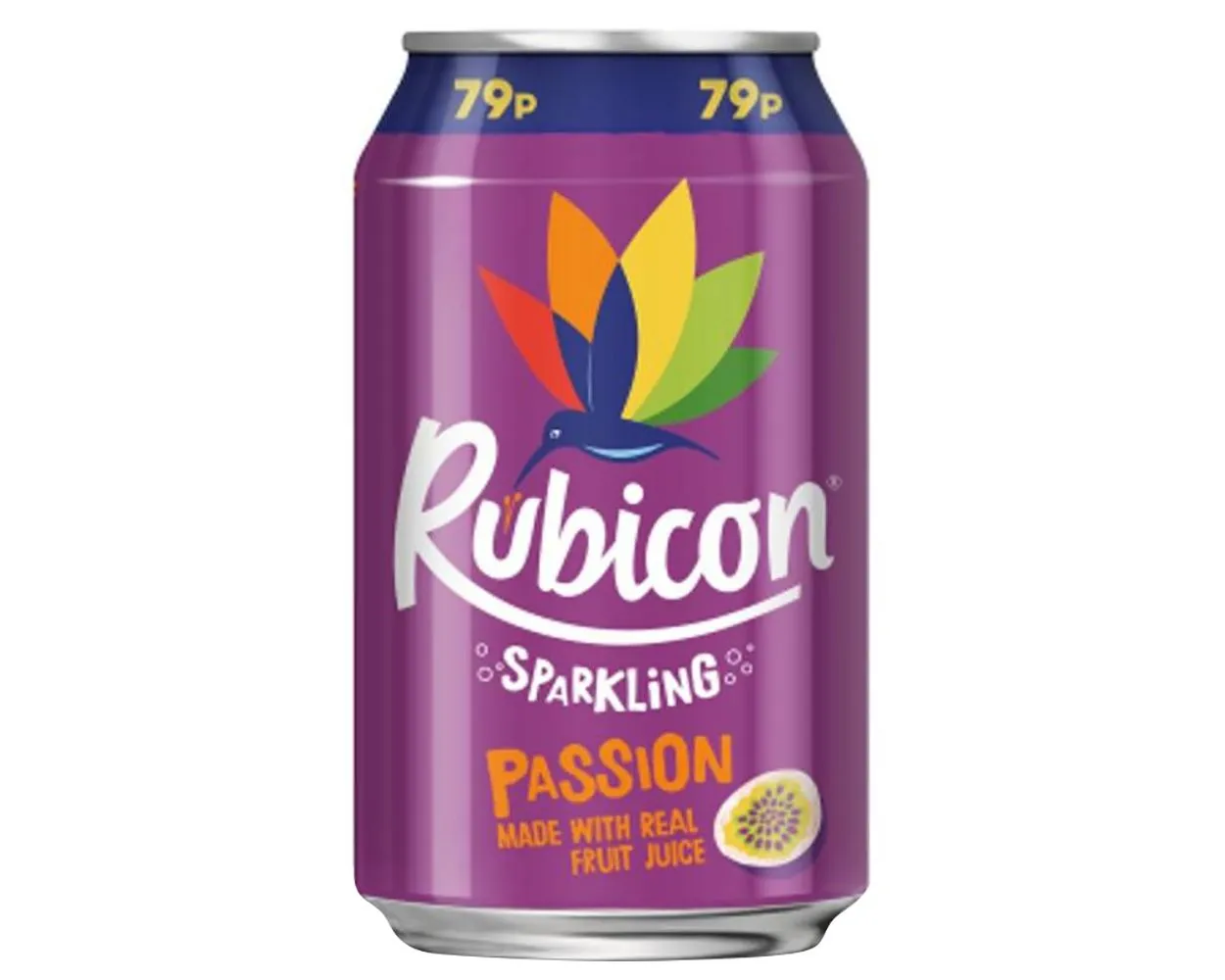 Rubicon passion sparkling can pmp£0.79