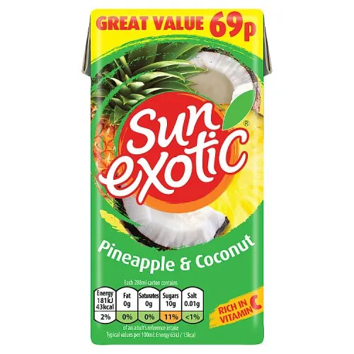 Sun Exotic Pineapple & Coconut PM £0.69