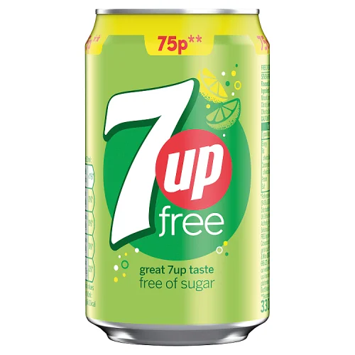 7up Zero Sugar Cans PM 75p