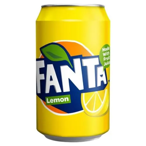 Fanta lemon cans