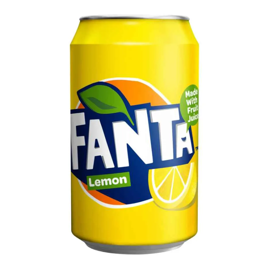 Fanta lemon cans