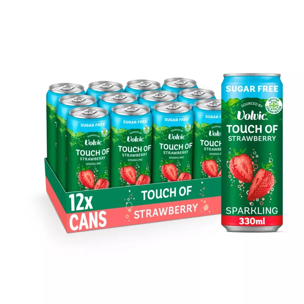 Volvic tof strawberry sparkling sugar free
