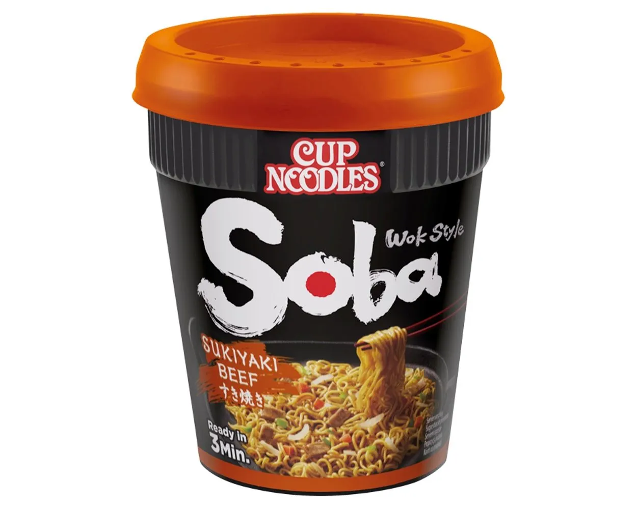 Nissin soba noodles sukiyaki beef