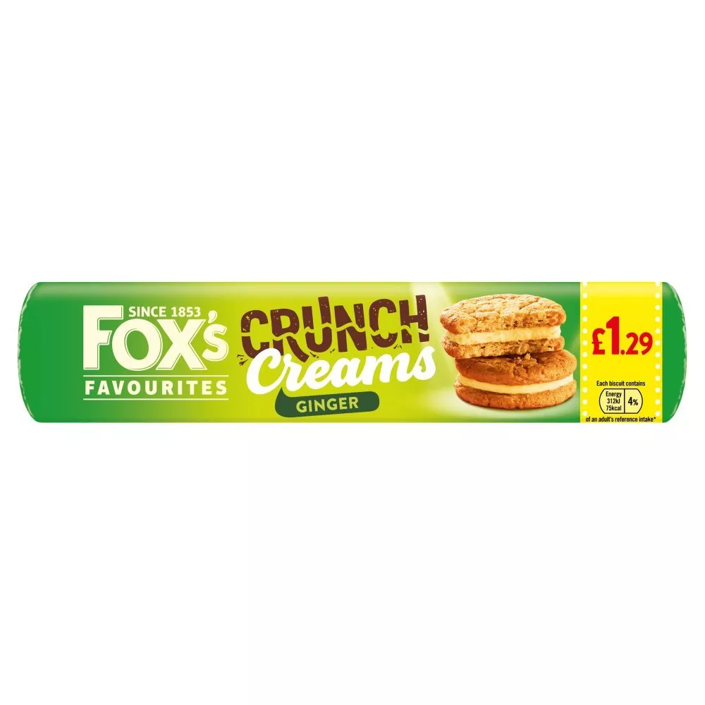 Foxs ginger crunch creams pm £1.49
