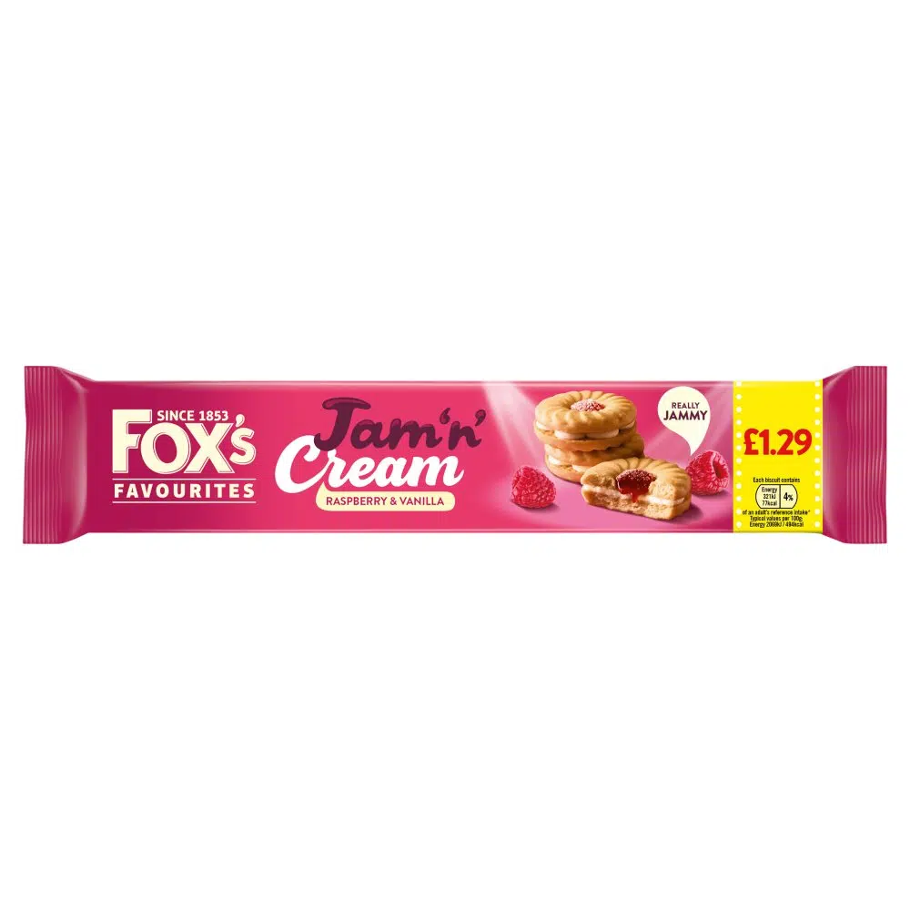 Foxs Jam'n' Cream PM £1.29