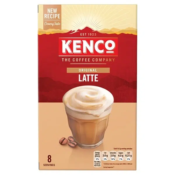 Kenco Cappio Late Instant Coffee Sachets 8pk
