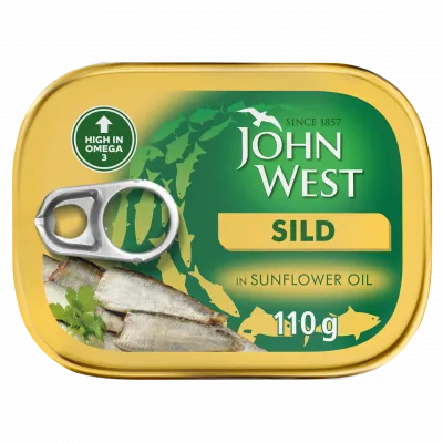 John west sild in sun flower oil