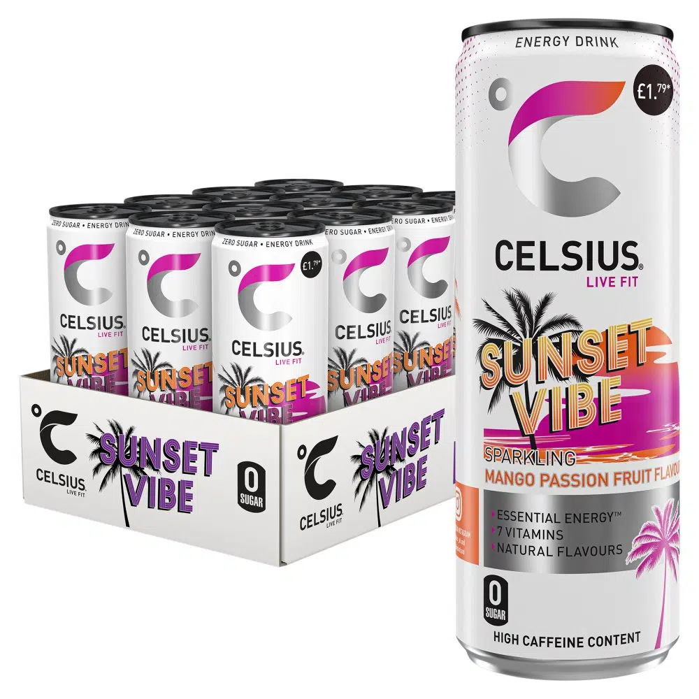 Celsius sunset vibe pm£1.79