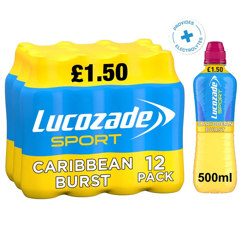 Lucozade sport carabbean burst pm£1.50