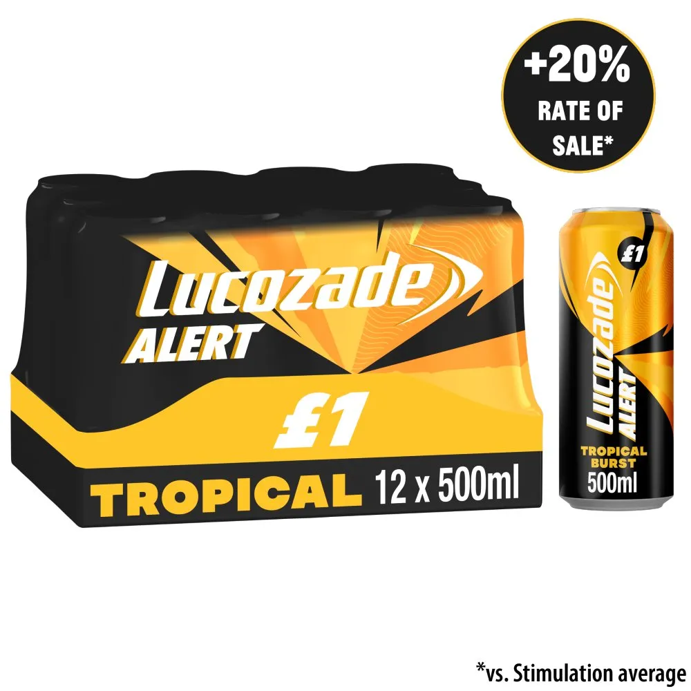 Lucozade Alert Tropical Burst PM £1.00
