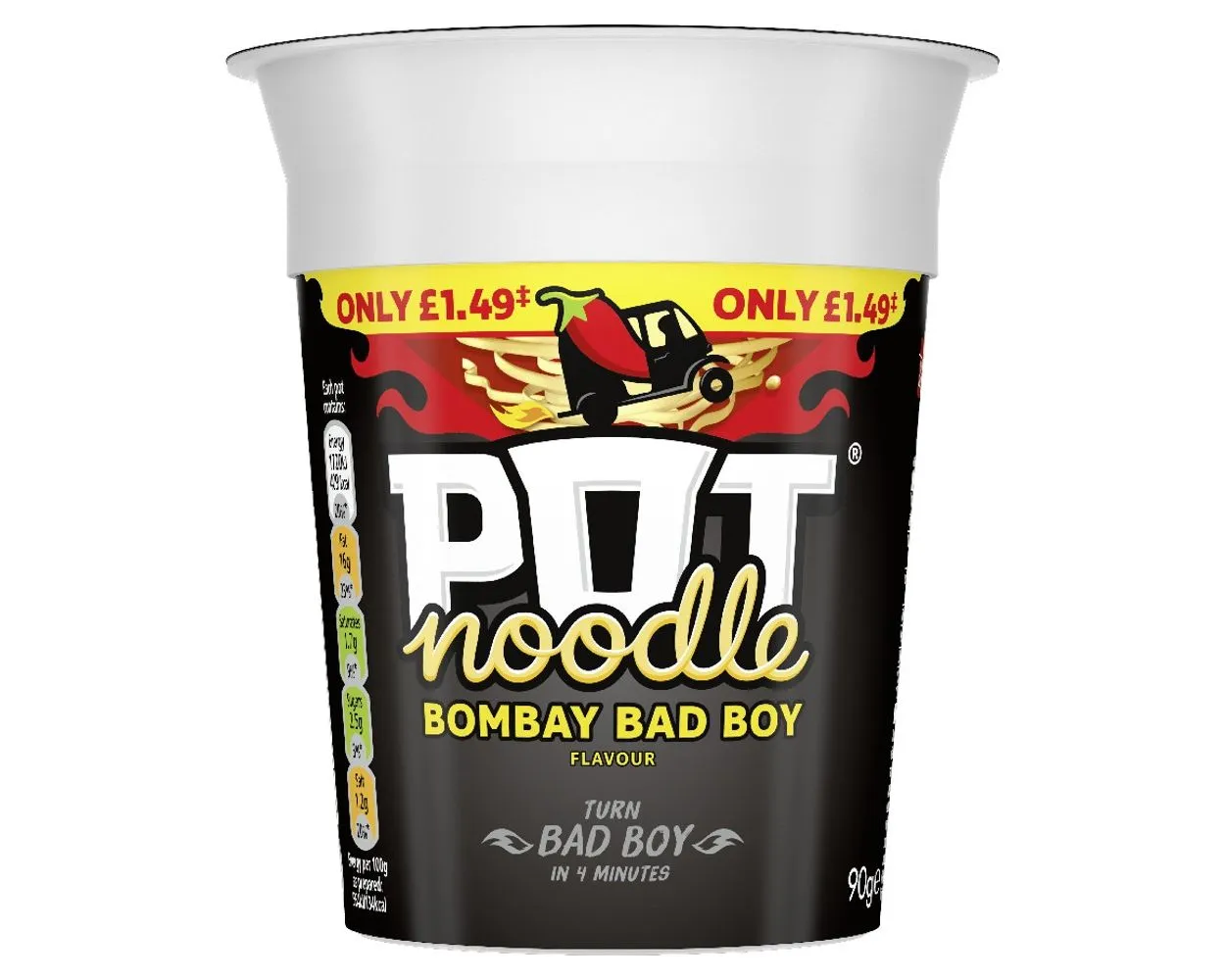 Pot noodle bombay bad boy(plain)
