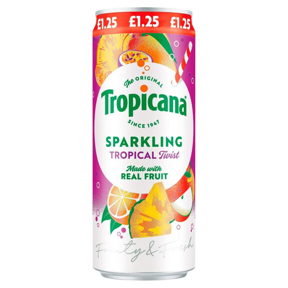 Tropicana sparkling tropical twist juice£1.25