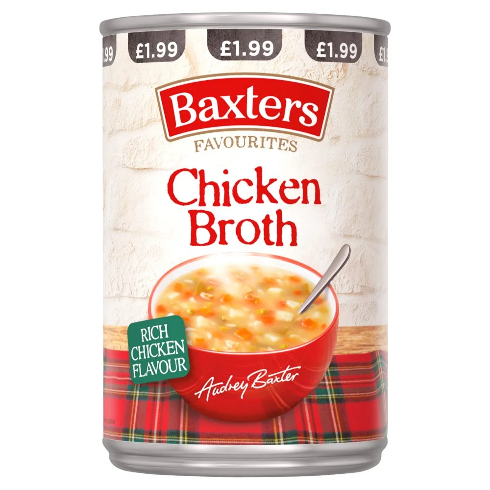 Baxters chicken broth soup pm £1.99