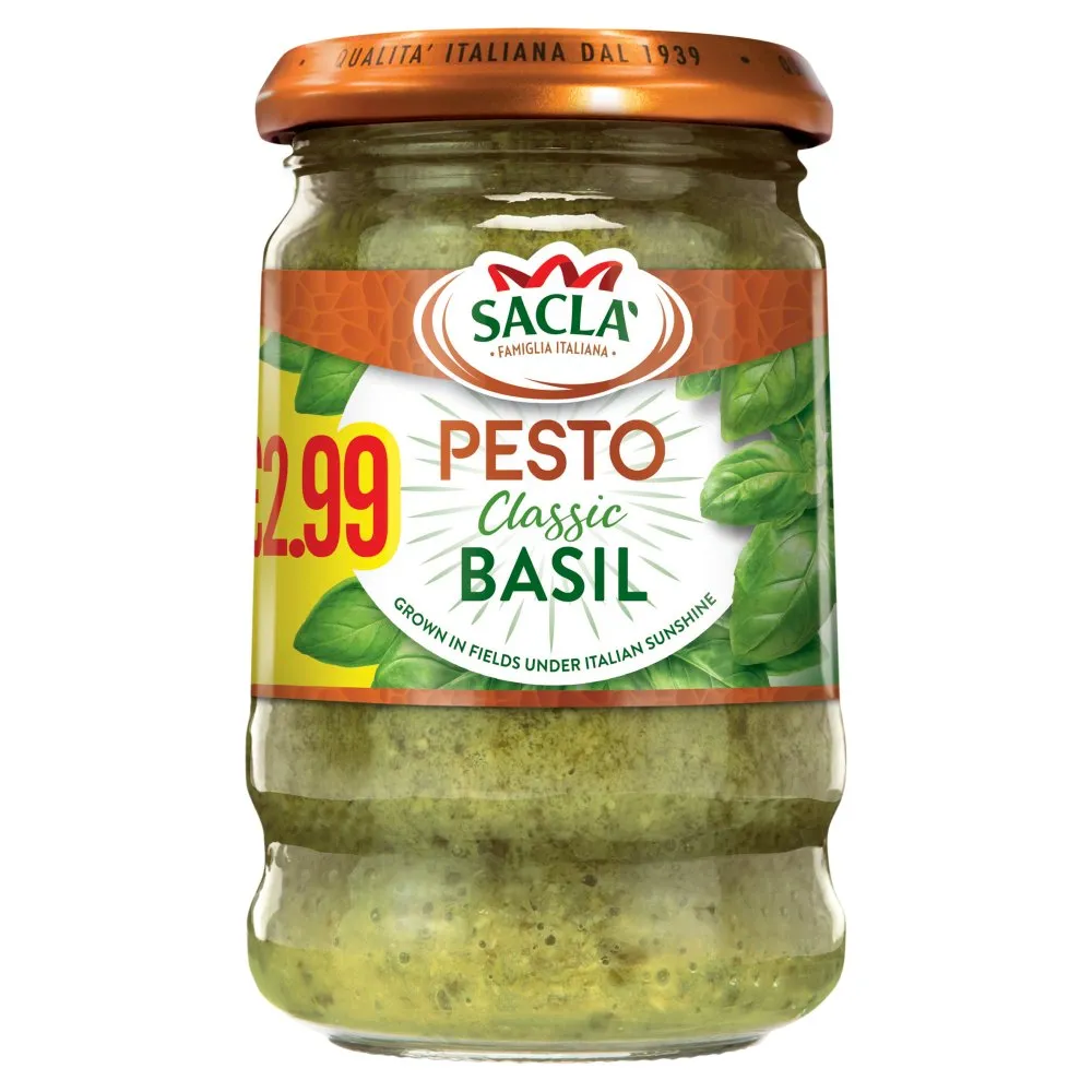 Sacla classic basil pesto pm £2.99