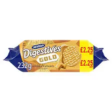 Mcvities gold digestives pmp £2.25