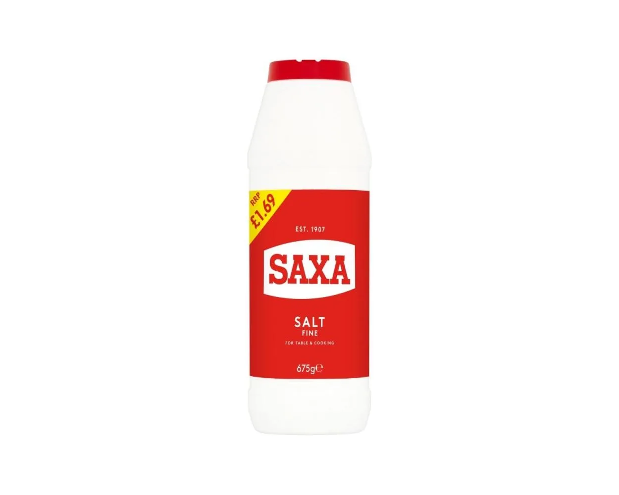 Saxa Table Salt PM £1.69 (poly Bottle)