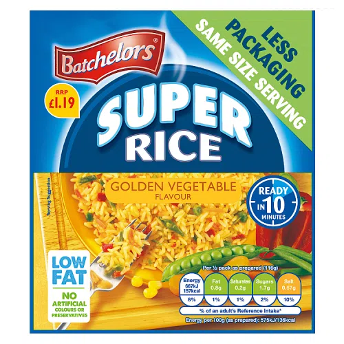 Batchelors Super Rice PM £1.45 Golden Veg