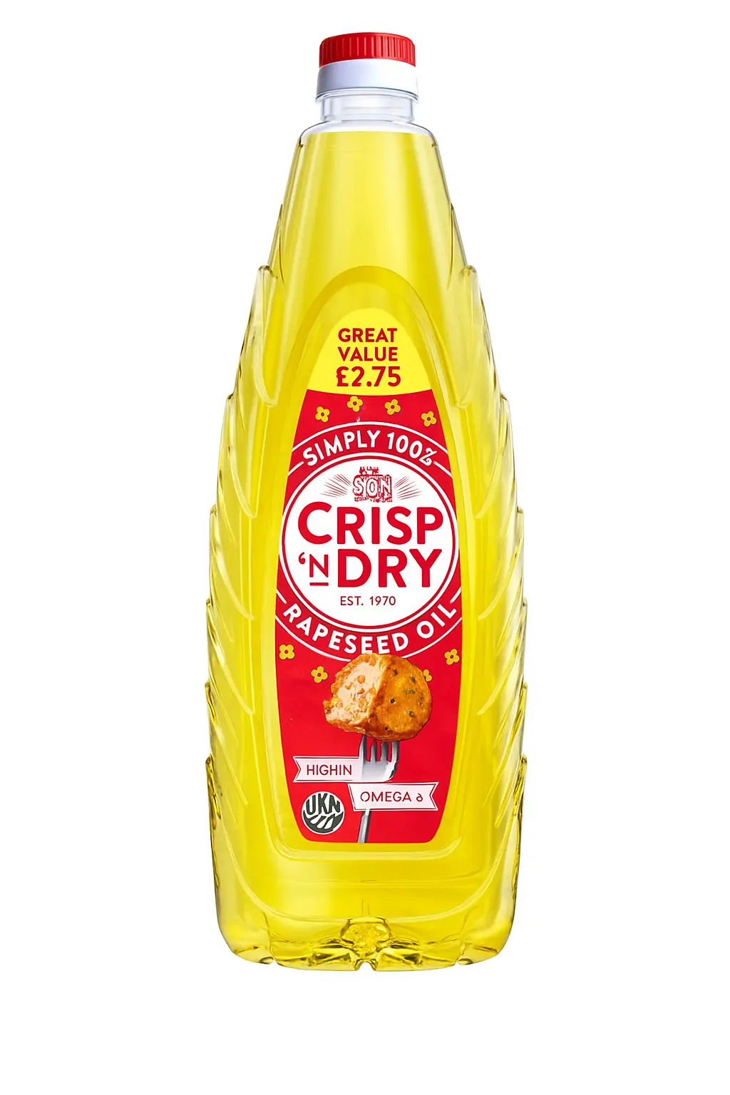 Crisp n dry oil 8x1 ltr pm£2.75