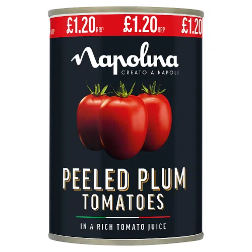 Napolina Plum Tomatoes PM £1.20