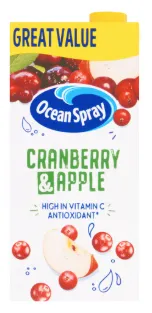 Ocean spray cranberry & apple pm£1.99